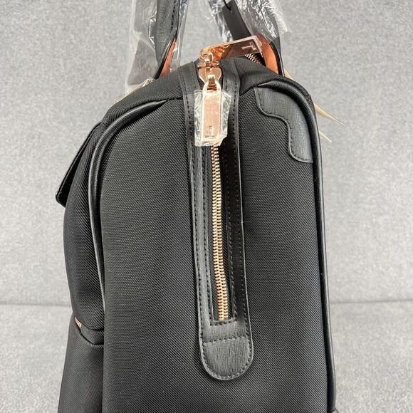 Ted Baker London Wheeled Business Case Black 28L Carry On Laptop Bag Rose Gold - Picture 12 of 16